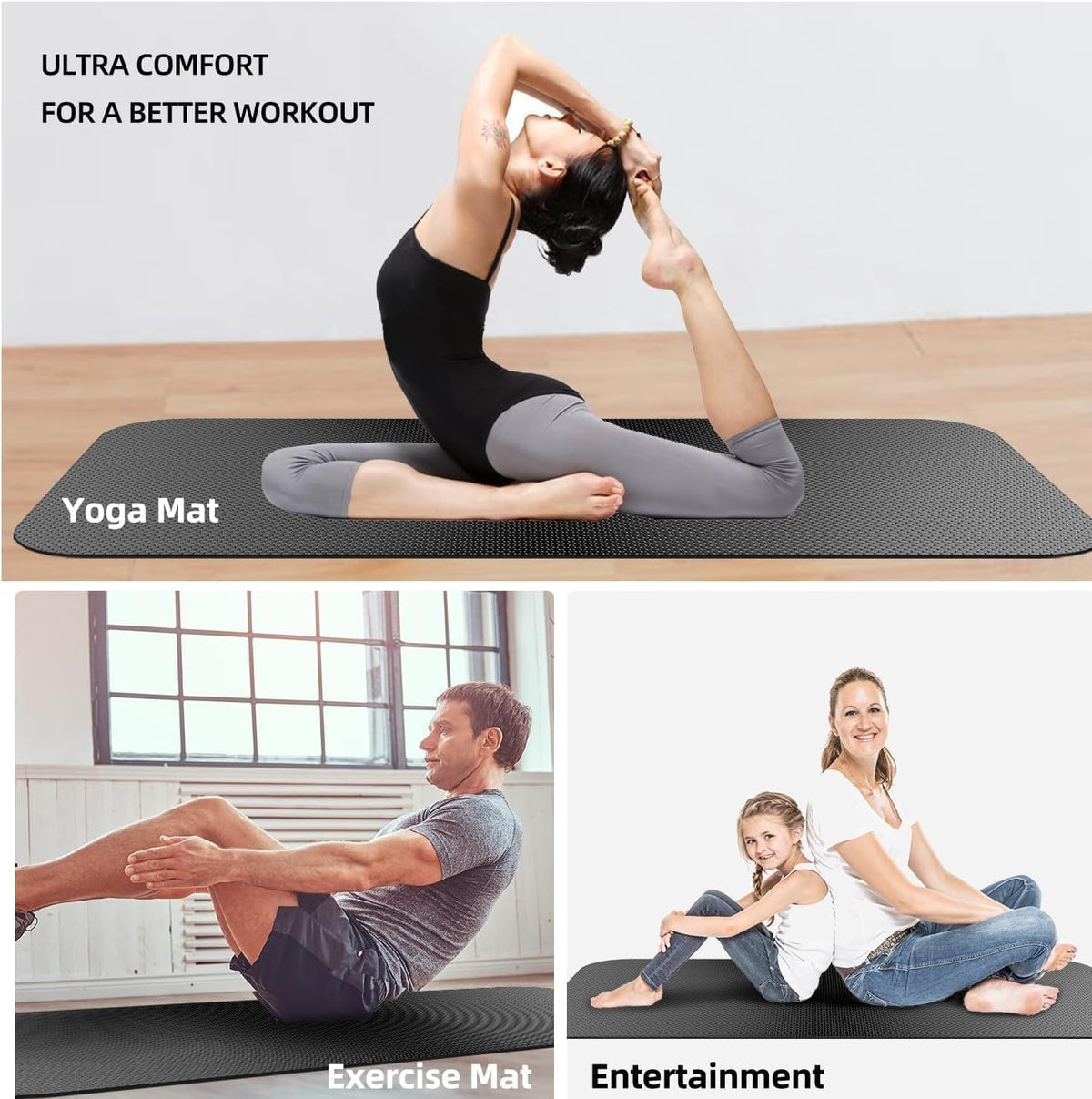 Regine Switzerland Treadmill Mat - Noise-Reducing Exercise Equipment Mat for Carpet & Hardwood Floors
