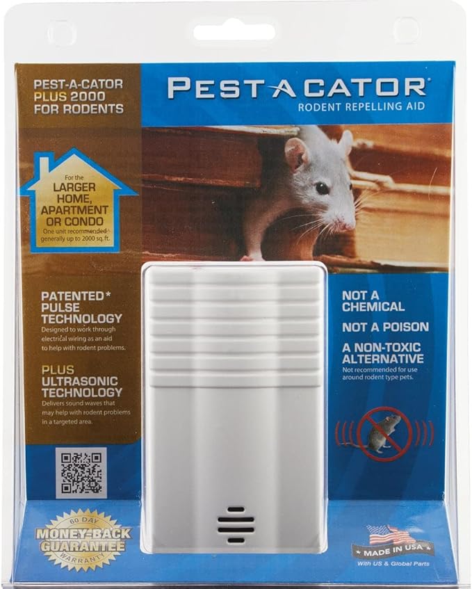 Plus 2000 Electromagnetic/Ultrasonic Rodent Repeller for Larger Areas