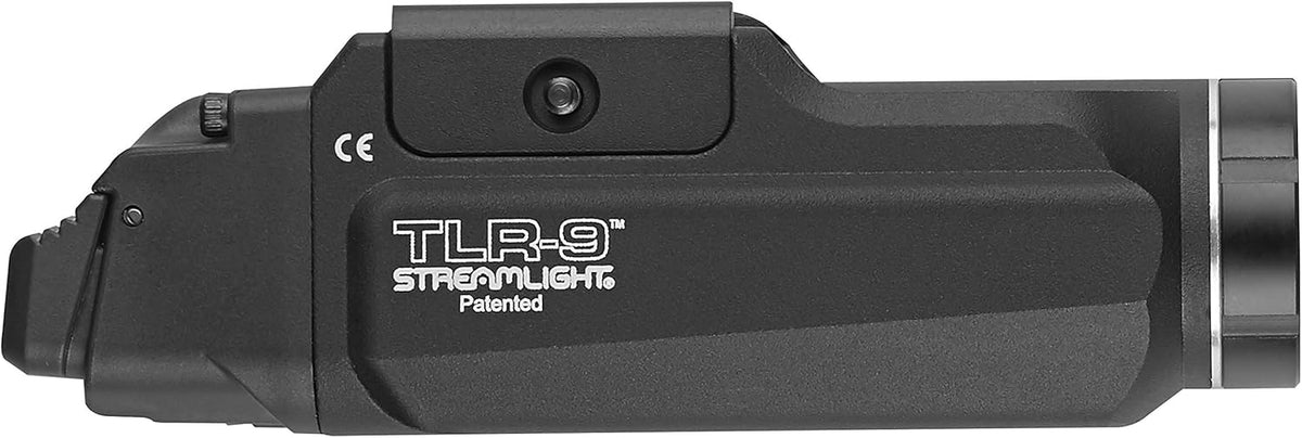 Streamlight TLR-9 Flex Tactical Light - Low-Profile Rail-Mounted with CR123A Batteries | Black