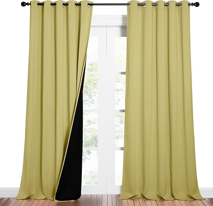 NICETOWN Total Shade Curtains and Draperies, Heavy-Duty Full Light Shading