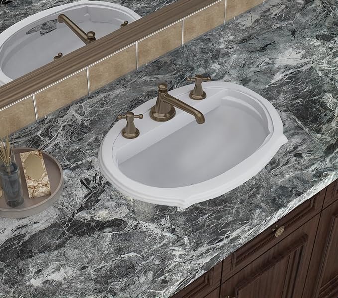 Livelynine 15.8X197 Gray Marble Contact Paper Peel and Stick Countertops