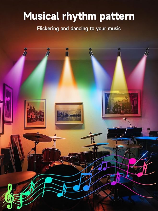 Tyute LED Spot Lights Indoor, RGB Color Changing Uplighting