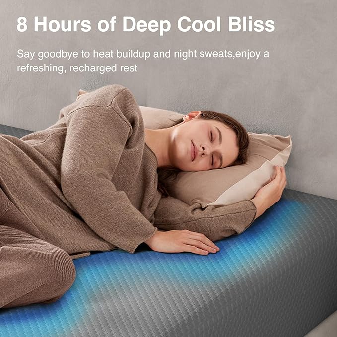 Novilla King Mattress, 10 Inch Gel Memory Foam Mattress King Size with Thermally Balanced Foam Core, Foam Mattresses for Cool Night Sleep & Pressure Relief, Enhanced Support & Breathability