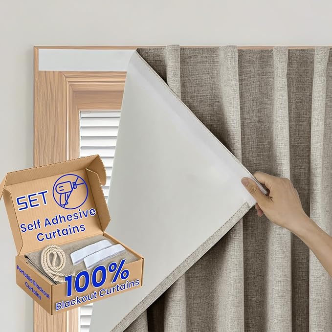 Magic Tape Window Curtain