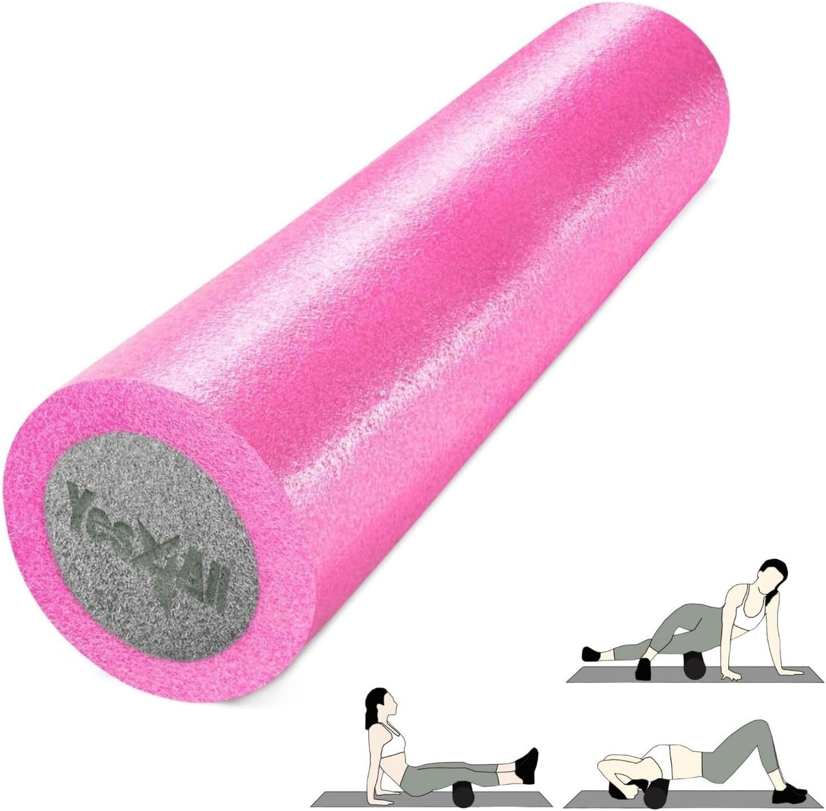 Yes4All High-Density EPP Foam Roller - Perfect for Yoga, Pilates & Stretching | 12, 18, 24, 36 Inch Sizes
