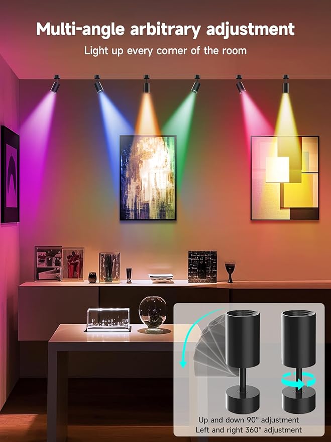 Tyute LED Spot Lights Indoor, RGB Color Changing Uplighting