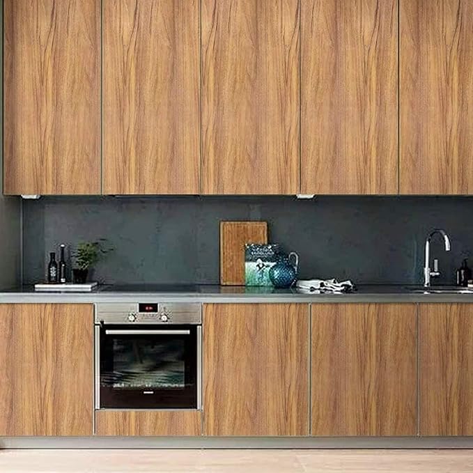 COSNIGHT 23.6" ×236" Wood Grain Wallpaper Peel and Stick Vinyl Film Self