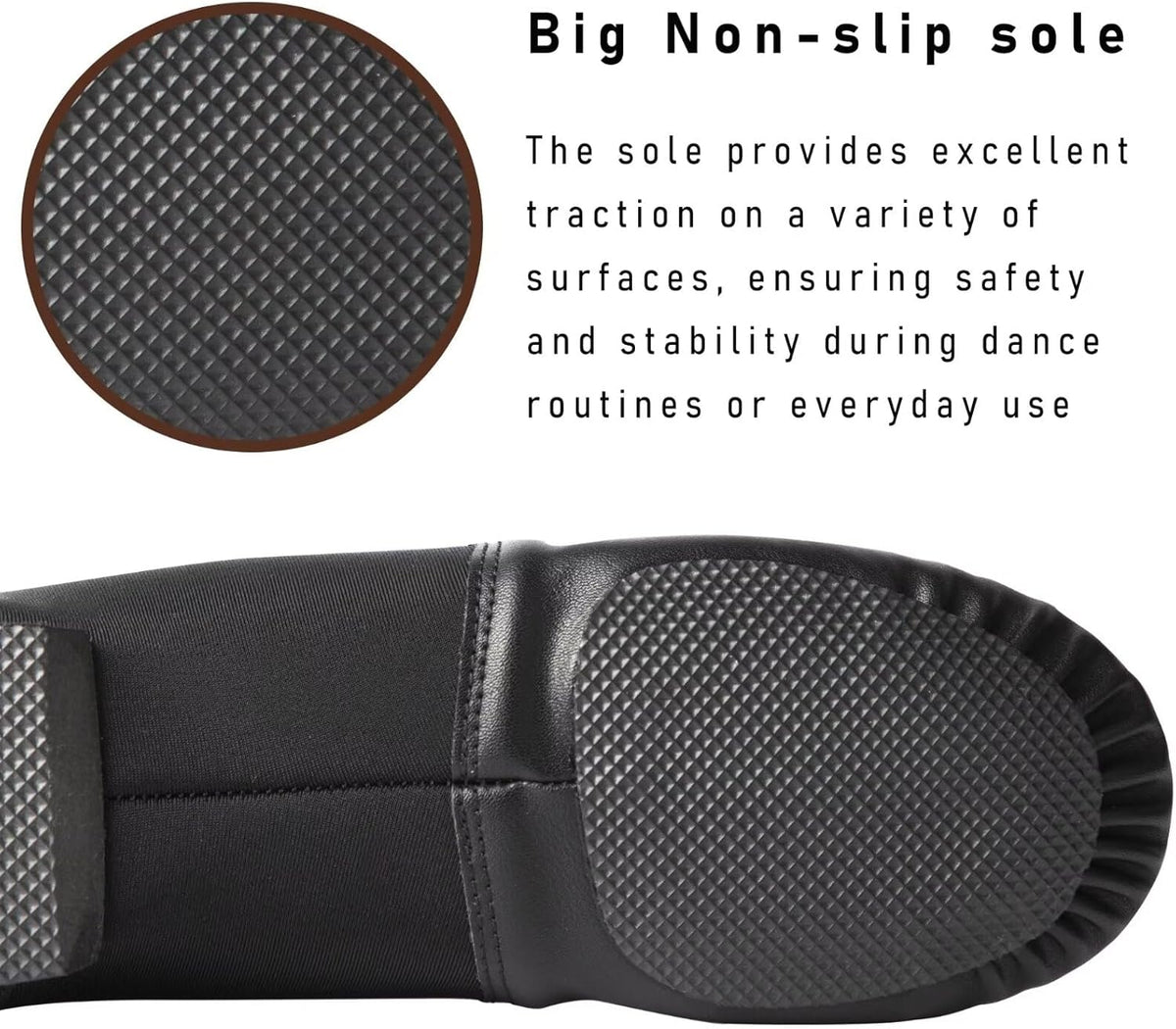 Skiennix Jazz Shoes - Soft Vegan Leather Dance Slippers for Kids | Toddler to Big Kid Sizes