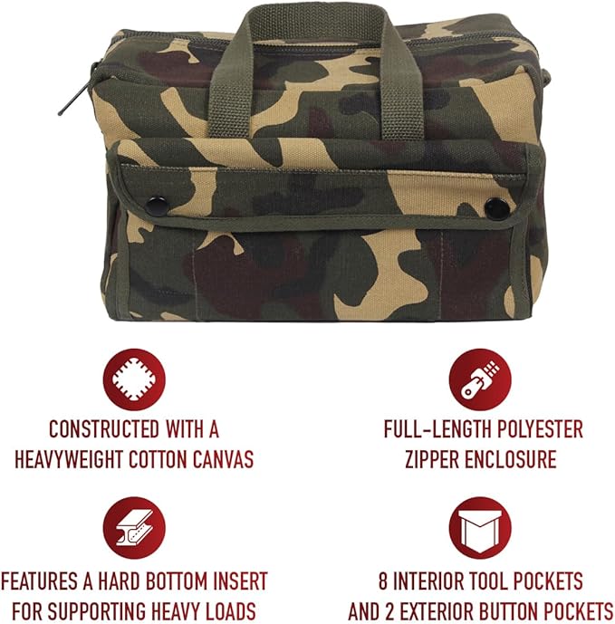 Rothco Mechanic's Tool Bag - Heavy-Duty Organization for Gear and Equipment