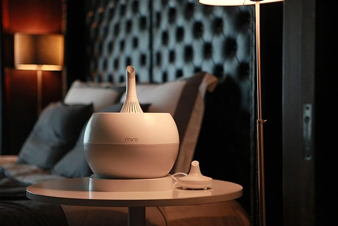 NR07G MIRO humidifier - Completely Washable Modular Humidifier, Easy to Clean, Easy to Use, Large room - Cool Mist, Sanitary, Top-fill Ultrasonic Humidifier with Whisper quiet and Powerful output