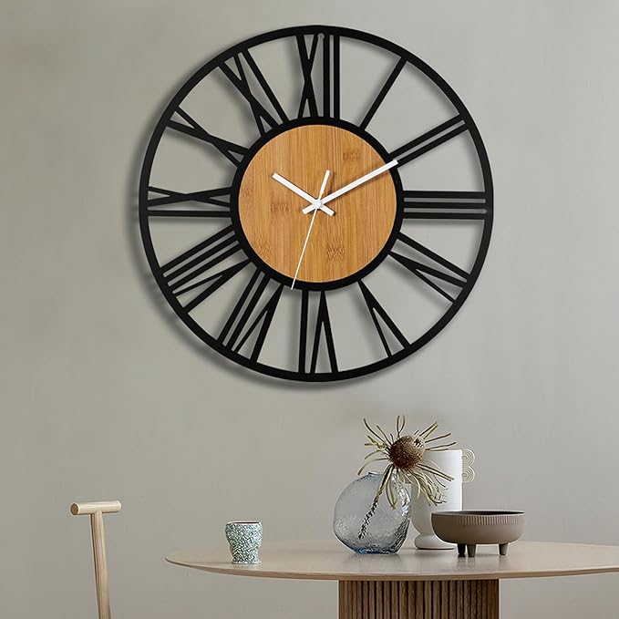 1st owned Wall Clocks for Living Room Decor, Round Silent Non Ticking, Modern