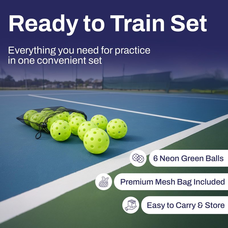Practice Baseballs 6 Pack, Tee Balls, Hollow Plastic Balls for Hitting