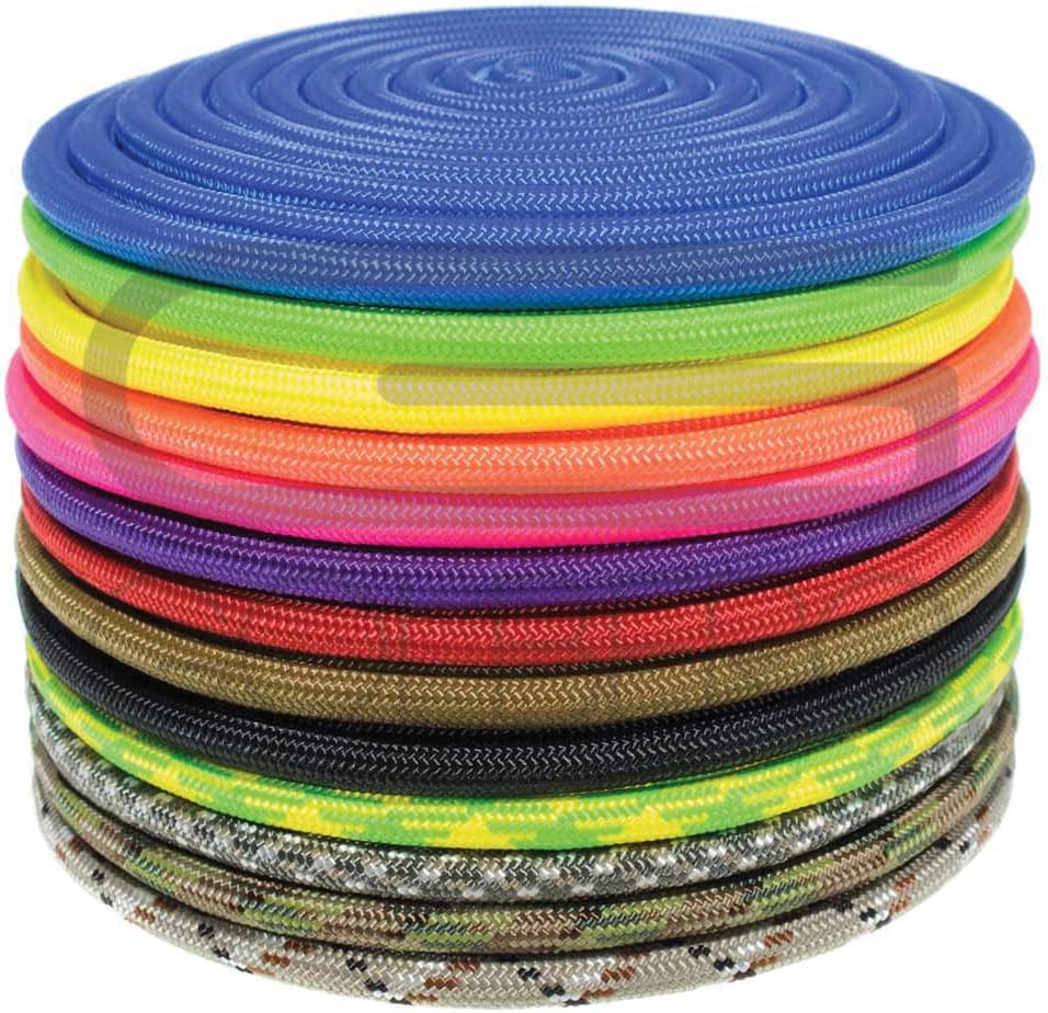 Nylon Accessory Cord 1/4 Inch (6 MM) and 5/16 Inch (8 MM) Paramax Nylon Cord - All-Purpose Utility - for Dog and Pet Collars, Belts, Gear Bundles, Tie-Downs, Horse Halters (50 Feet and 100 Feet)