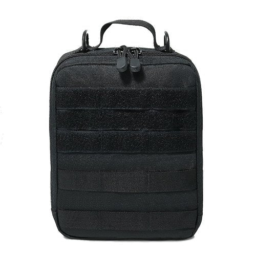 Tactical Molle Pouches Black Tactical Admin Pouch Compact EDC Utility Gadget Gear Pouch Military Carry Accessory (Black)
