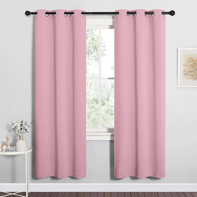 NICETOWN Bedroom Curtain Panels Blackout Draperies, Thermal Insulated Solid