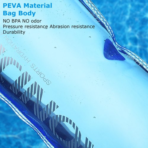 YAPJEB Hydration Bladder, BPA Free, 1L/1.5L/2L/3L, Portable Water Reservoir for Running, Hiking, Climbing, Cycling (PEVA, 3L)