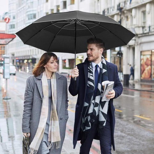 G4Free Inverted Umbrella - Windproof & Compact Design with Reflective Stripe | 54/62 Inch Automatic Open/Close