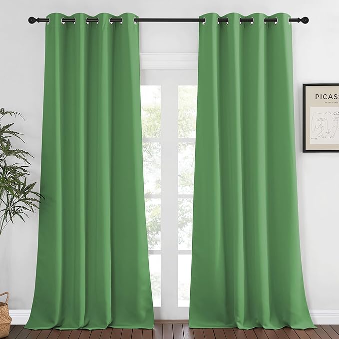 NICETOWN Bedroom Curtain Room Darkening Drapery 102 inches Length