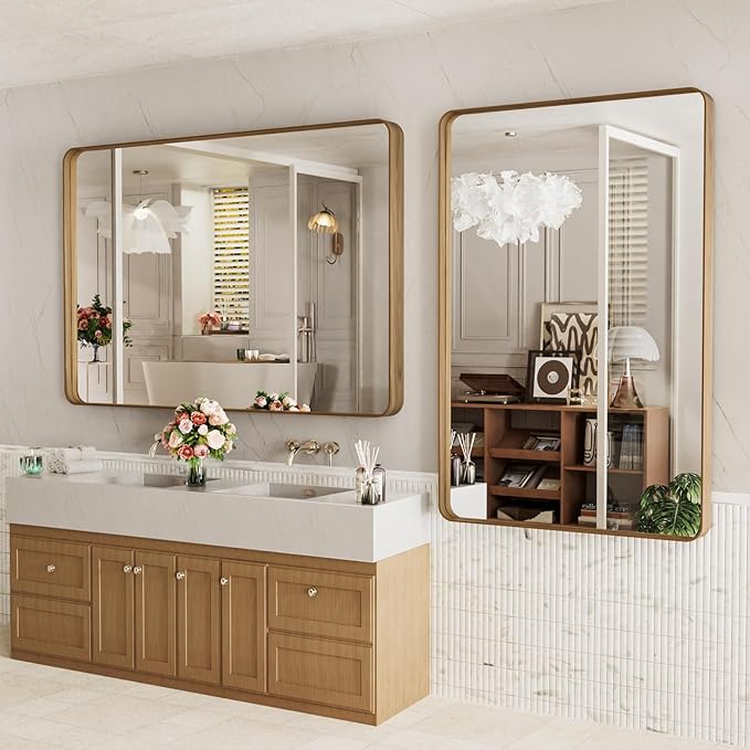 LOAAO 55X36 Inch Bathroom Mirror