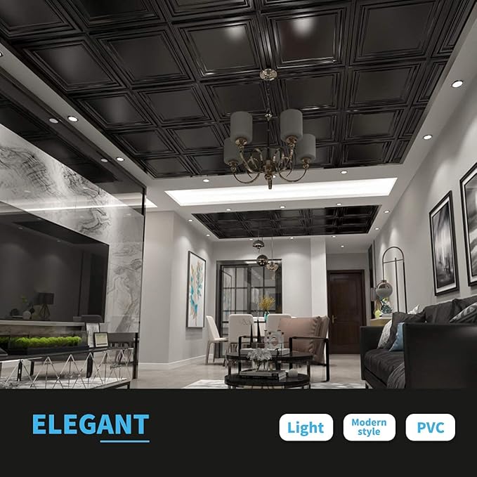 Art3d PVC Ceiling Tiles