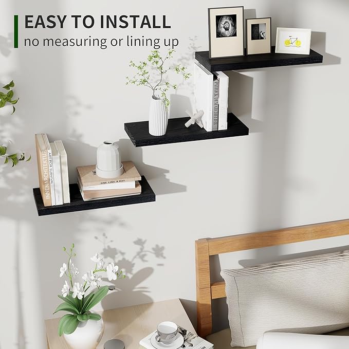 Marsmiles Wood Floating Shelves
