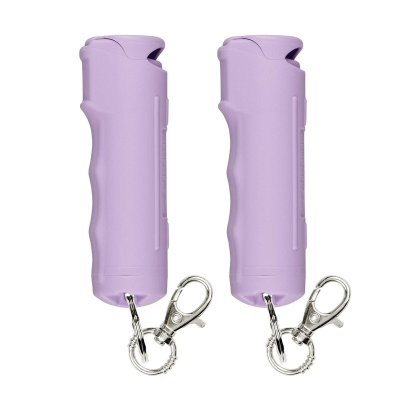SABRE Pepper Gel Spray with Fast Flip Top Safety & Snap‑Clip Keychain for Self Defense - Max Strength with UV Dye, Finger Grip, Reduces Wind Blowback,10-Sec Spray,14ft Range, Made in USA, 0.54 fl oz