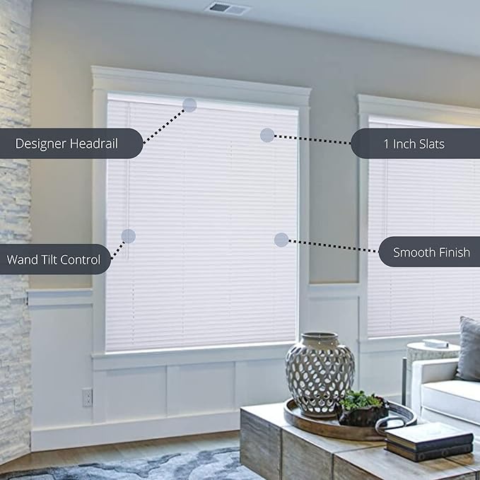 LOTUS & WINDOWARE Cordless Mini Blind, Window Blinds