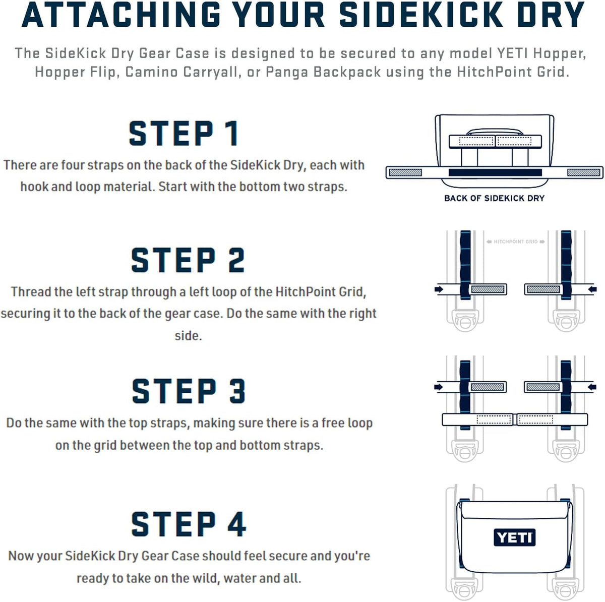 YETI Sidekick Dry Waterproof Gear Case - Durable, Versatile Bag for Outdoor Adventures