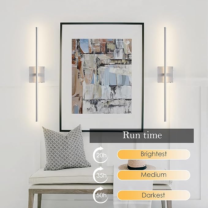 KARTOOSH Battery Operated Wall Sconces