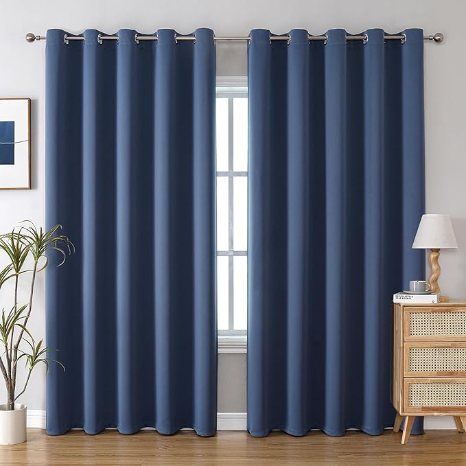 ChrisDowa Blackout Curtains 70 inches Wide