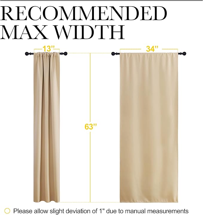 NICETOWN Blackout Room Darkening Curtains
