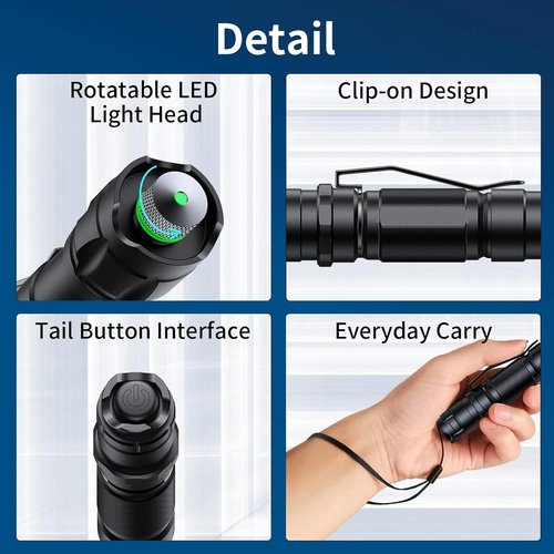 JollyJungleWave Long Distance Flashlight with Indoor Meetings, Pet Exercising, Outdoor Camping, Astronomy