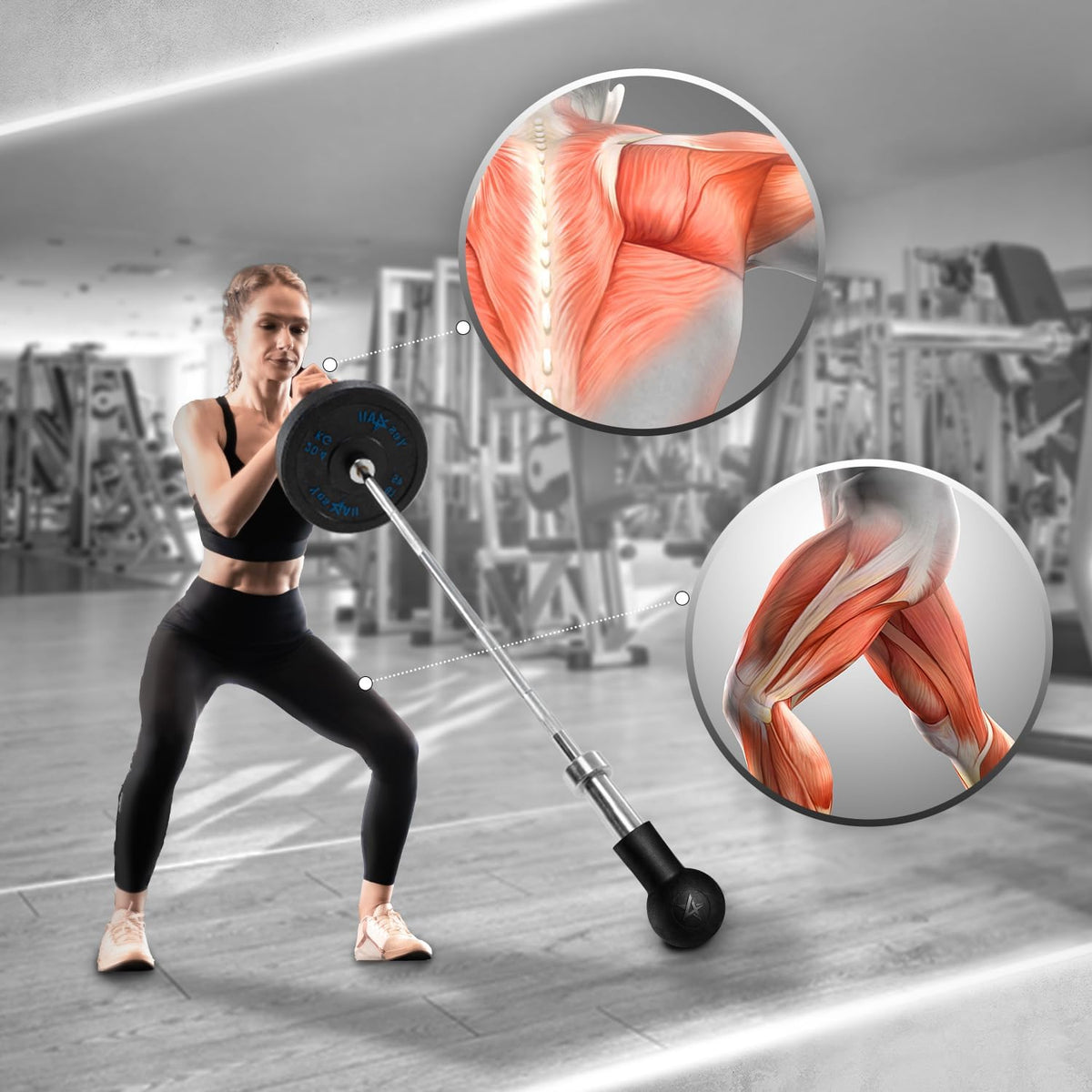Yes4All Landmine Attachment - Olympic Bar Base for Rows & Presses | Home Gym Equipment, Fits 2" Bars
