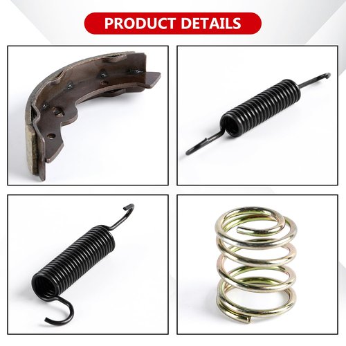 Brake Shoes and Spring Kit Assembly for E-Z-Go Medalist/TXT 1997 Up Golf Cart Brakes Spring Hardware Set for Workhorse 96 Up, Replace for Yamaha G2-G22 94-06 27943G01 70795G01 27944-G01