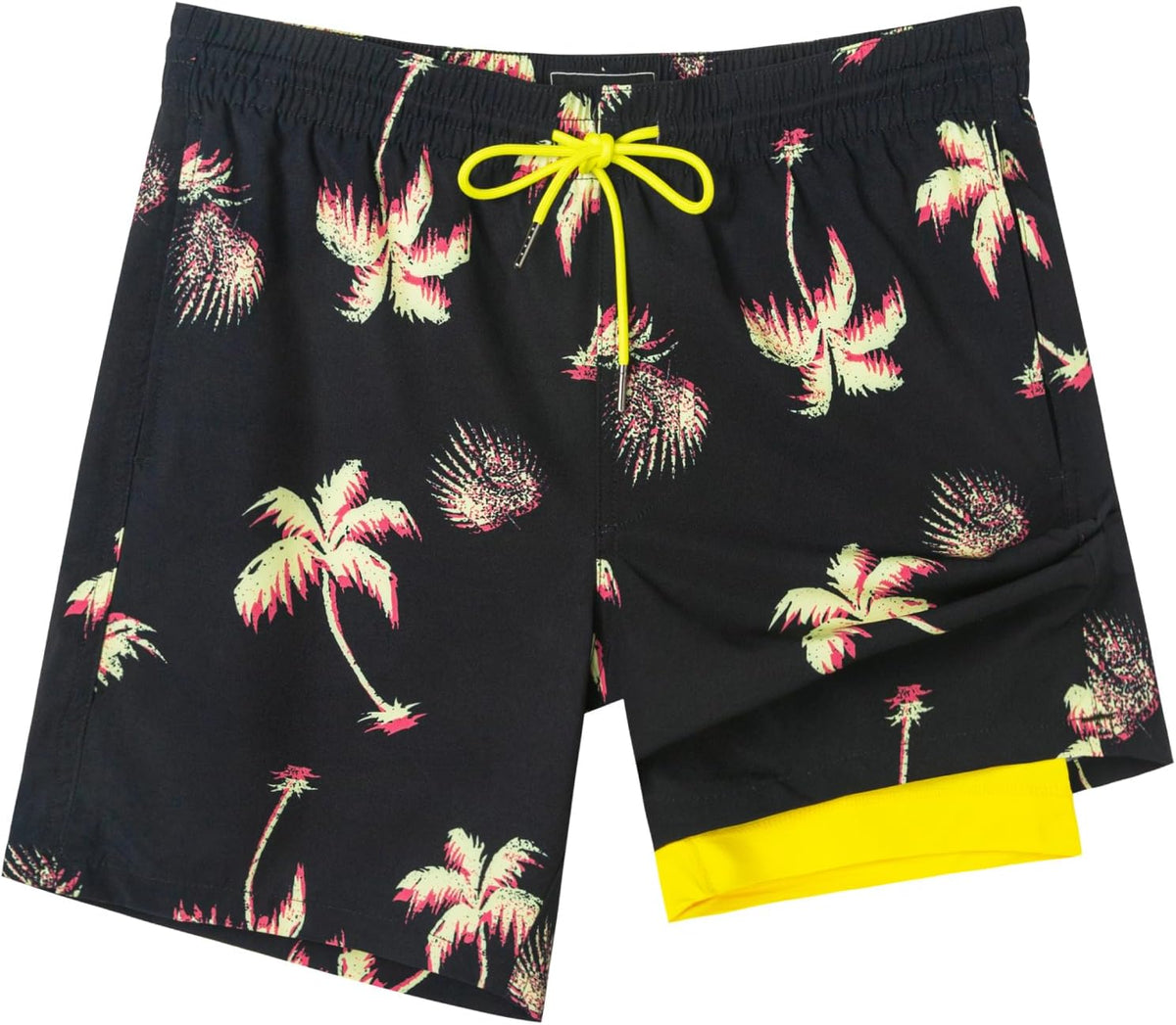 SURF CUZ Men's Swim Trunks - Quick-Dry 7" Swim Shorts with Compression Liner for Ultimate Comfort