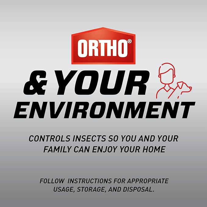 Ortho Home Defense Max Indoor Insect Barrier Refill, Kills Ants, Roaches, Spiders, Fleas and Ticks, 1 gal. with Comfort Wand and Refill