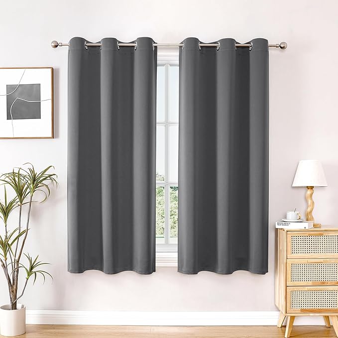 ChrisDowa Blackout Curtains 48 inches Long