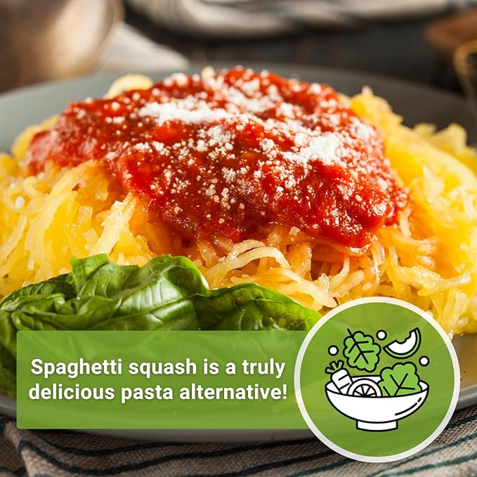 Sow Right Seeds - Spaghetti Squash Seeds for Planting - Non-GMO Heirloom Packet with Instructions to Plant and Grow an Outdoor Home Vegetable Garden - Roast and Enjoy Eating This Favorite Variety (4)