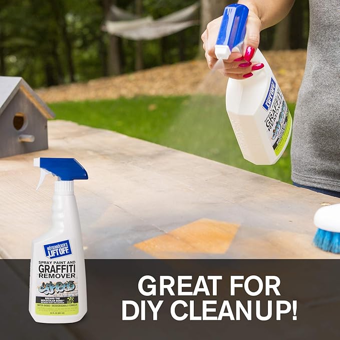 Motsenbocker's Lift Off 41101-3PK Spray Paint and Graffiti Remover – Removes Spray Paint, Acrylic, and Enamel – Safe for Wood, Metal, Concrete, Plastic – Water-Based Formula – 22 Fl Oz (Pack of 3)