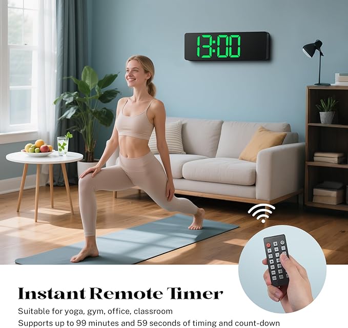 Digital Clock Large Display, Led Big Wall Electric Clocks