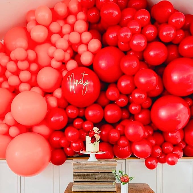 PartyWoo Red Balloons 20pcs 18 Inch Red Helium Balloons for Birthday Graduation Bachelorette Citizenship Firefighter Strawberry Anniversary Cherry Casino Movie Theme Party Decorations Red-Y57