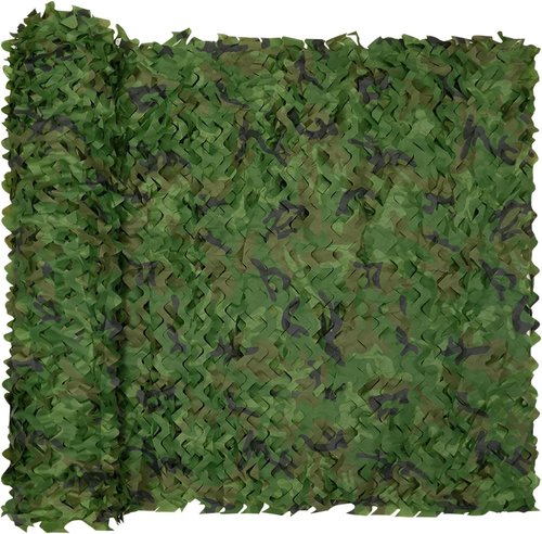 HYOUT Camo Netting - Camouflage Ghillie Hunting Blind & Sunshade | Woodland Camo 5x19.7ft