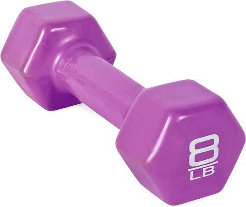 Cap Barbell Vinyl Coated Dumbbell - Versatile 1-15 LB Options for Home Workouts
