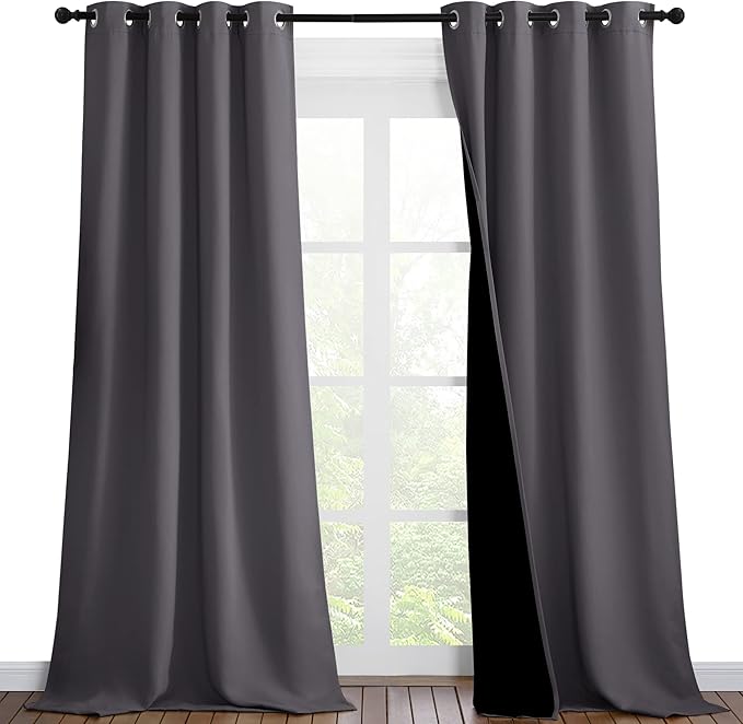 NICETOWN 100% Blackout Blinds, Laundry Room Decor Window Treatment Curtains