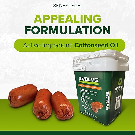 Evolve Rat Birth Control Soft Bait Sausages – 12 lbs | Scientifically Proven Rat Population Control | Not a Poison, Long-Term Population Management