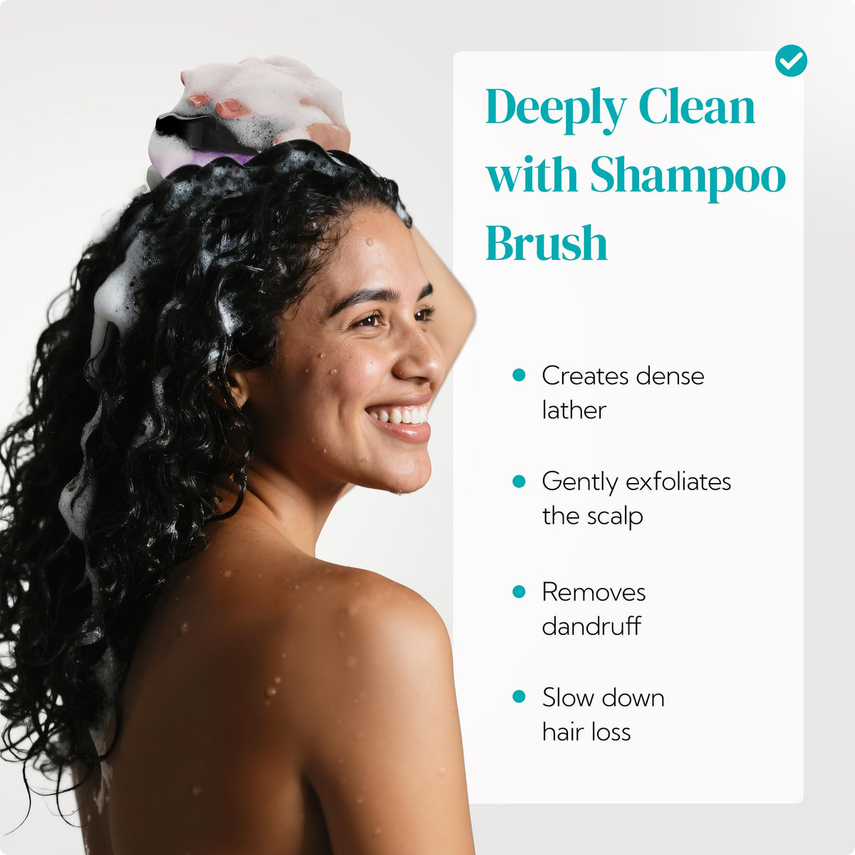 HEETA Hair Scalp Massager Shampoo Brush 2 Pack, Soft Silicone Bristles to Remove Dandruff, Waterproof Hair Scrubber for Both Wet Dry Use, Suitable for Men & Women (Green & Black)