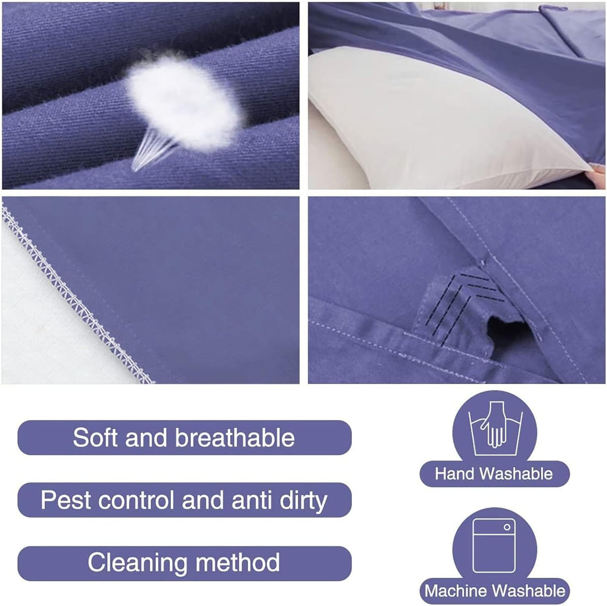 Sleeping Bag Liner Camping Travel Home Bed Sheet Lightweight Breathable Hotel Compact Sacks