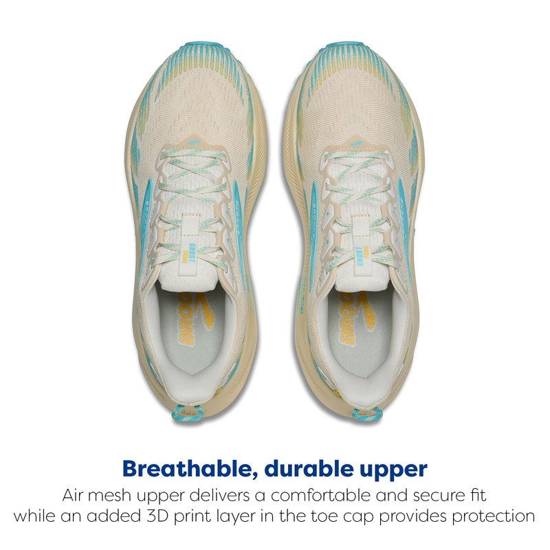 Brooks Women's Ghost Trail, Versatile Off-Road Running Shoe for Rugged Terrain - Sand/Star White/Golden Hour - 8 Medium