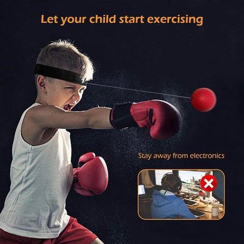 Boxing Reflex Ball Set by [Brand Name] - Includes 4 Balls & 2 Adjustable Headbands | Perfect for Training & Gifts