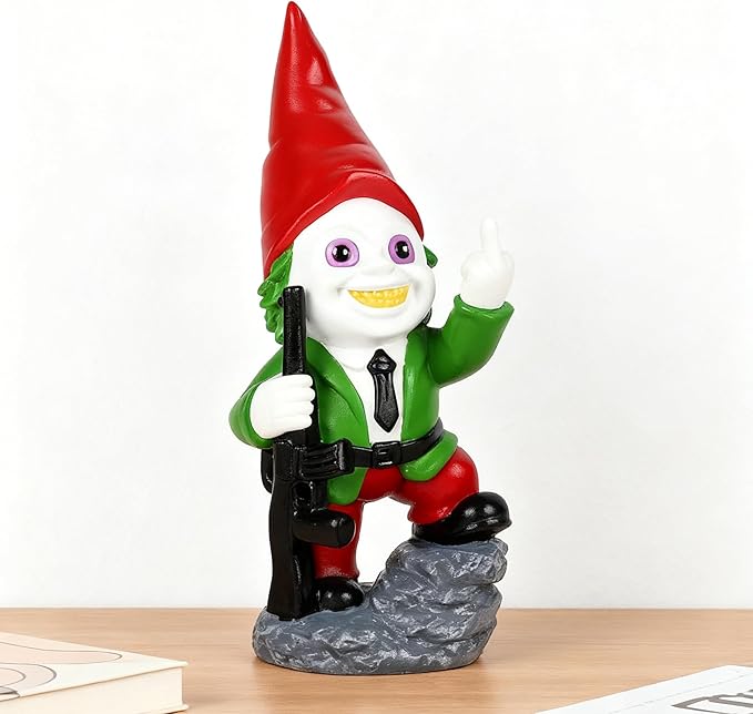 Horror Decor Halloween Decorations Indoor Garden Gnome Garden Statue Home Décor (A.Green)